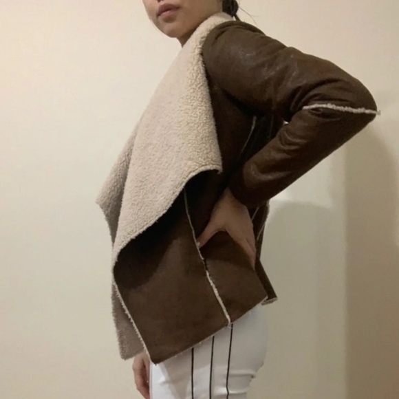 ‼️SOLD‼️ Leather and faux fur coat - Picture 6 of 7